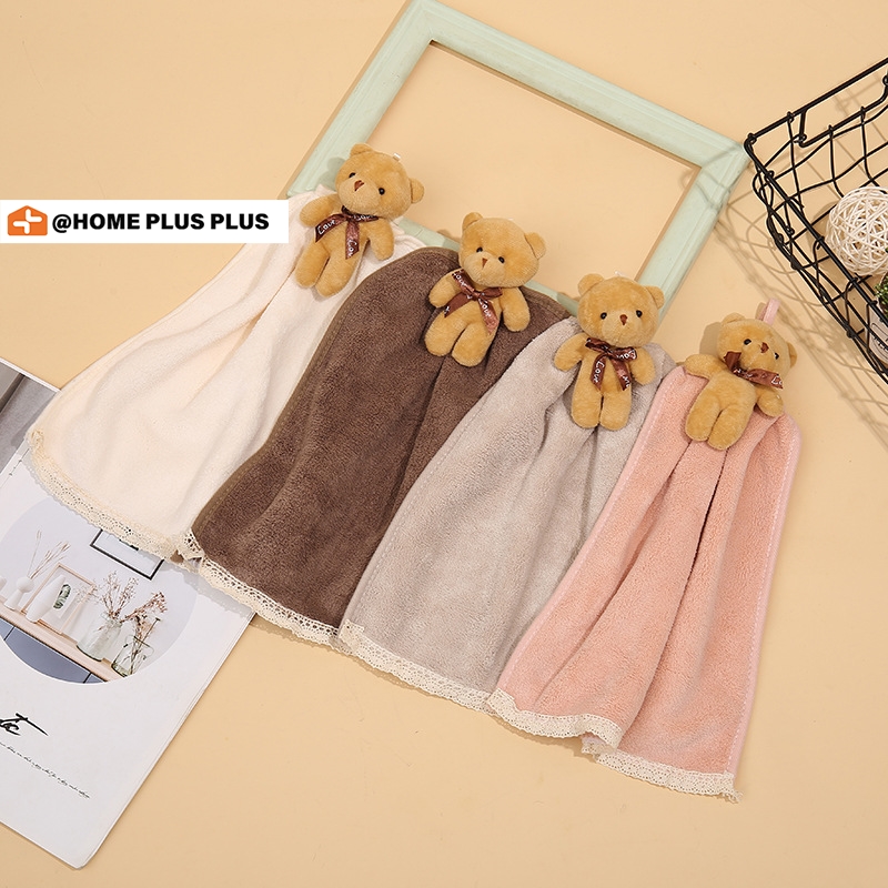 Khăn Lau Tay Treo Tường Hình Gấu  Đáng Yêu