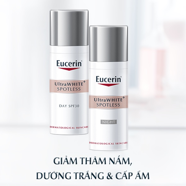 Eucerin- Kem dưỡng trắng da, giảm thâm nám ban ngày/ban đêm Spotless 50ml