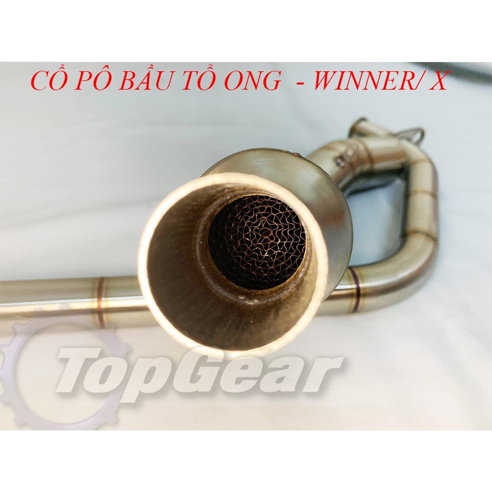 Cổ Pô Winner, Winner X - Bầu Tổ Ong - inox 304, Lắp NHƯ ZIN <TOPGEAR>