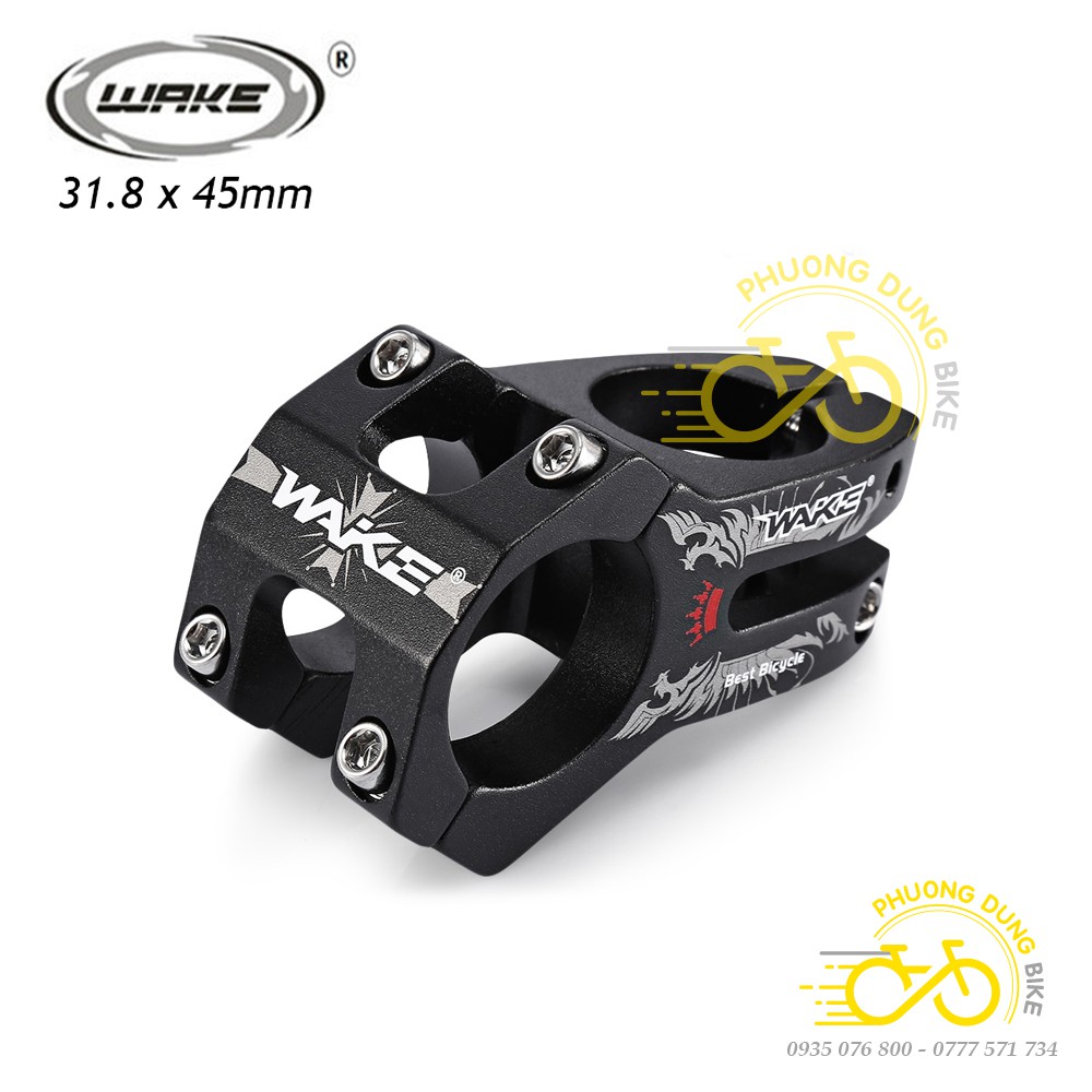Pô tăng nhôm xe đạp WAKE 02 cỡ 31.8x45mm
