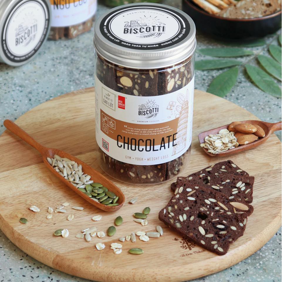 Bánh BISCOTTI Gạch Đỏ 250g - Bánh Ăn Kiêng, Giảm Cân, Dành Cho Người Tiểu Đường | BigBuy360 - bigbuy360.vn