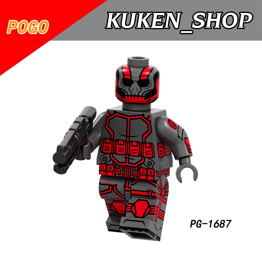 Minifigures Marvel DC Các Mẫu Nhân Vật Superior Octopus Steve Rogers Madame Baron Von Strucker Atom PG8191