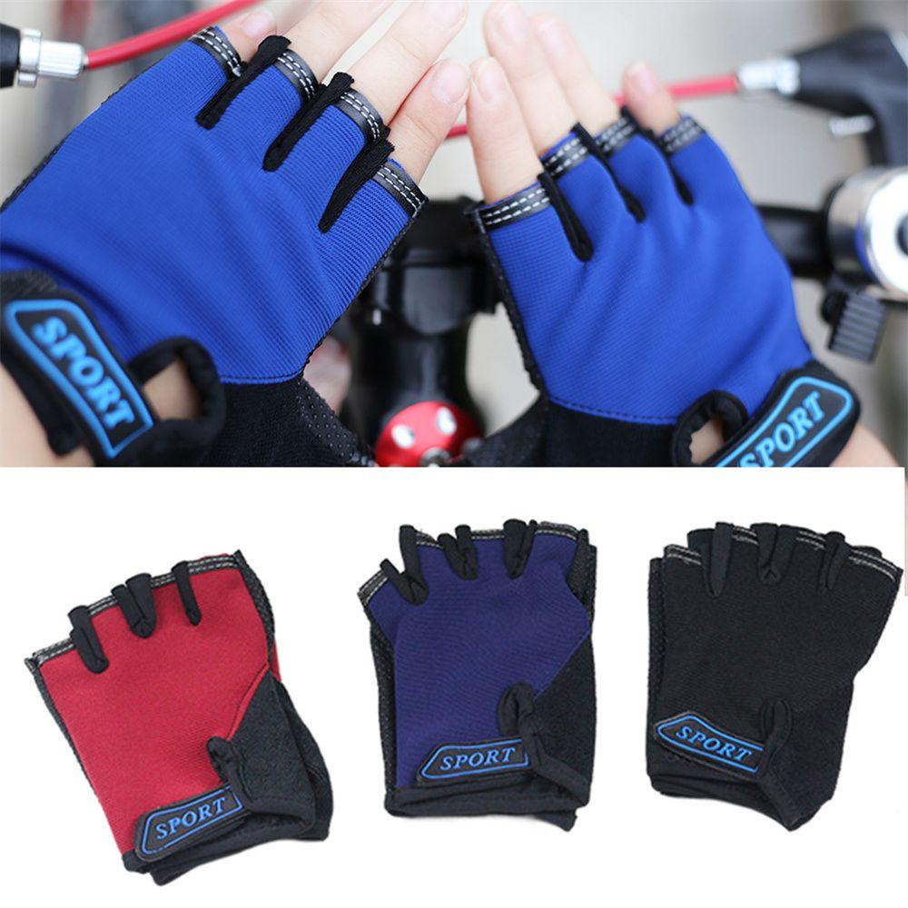 Găng Tay Thể Thao Hở Ngón Chống Mồ Hôi Chống Trượt Cho Bé