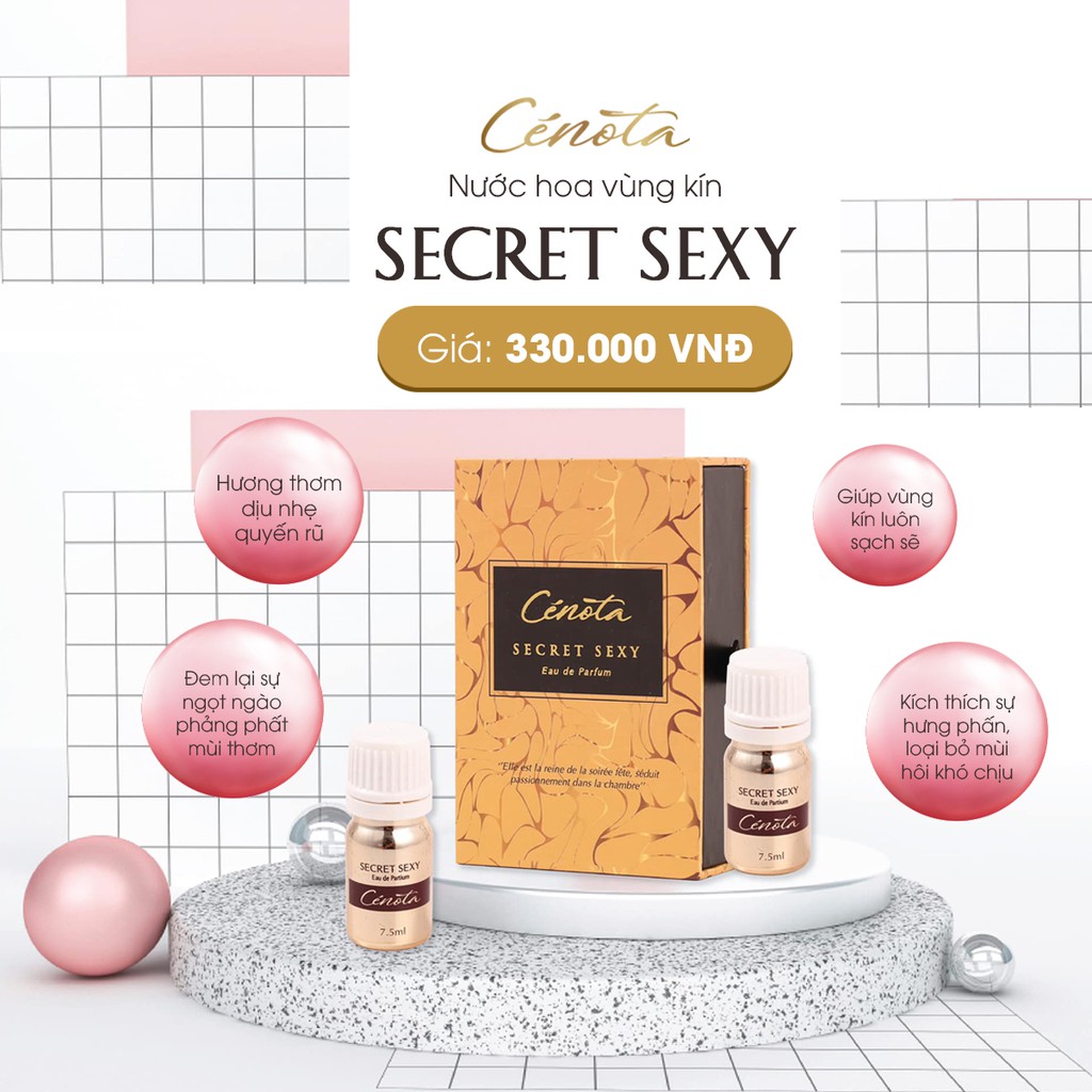 [CHÍNH HÃNG] Nước Hoa Vùng Kín Cenota Secret Sexy 5ml Quyến Rũ Cho Vùng Kín, Khả Năng Lưu Hương Lên Tới 24H | BigBuy360 - bigbuy360.vn