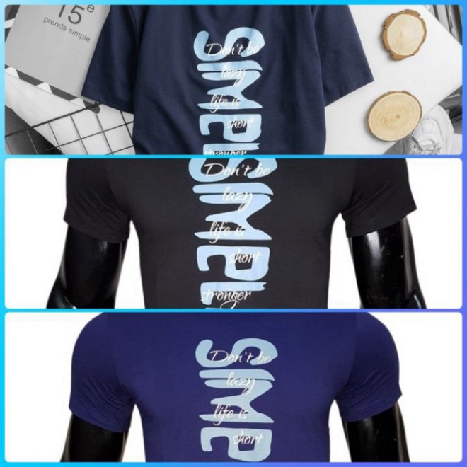 Áo Thun Nam Tay Lỡ Cotton Vải Mát Lạnh Giá Rẻ, Áo Phông Tee Basic Trắng Đen Kiểu Hàn Quốc | A01 -138 TmptShop | BigBuy360 - bigbuy360.vn