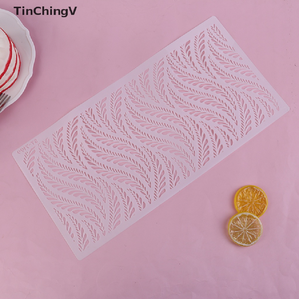 [TinChingV] Khuôn Làm Bánh Socola Bằng Lúa Mạch Họa Tiết Ren Lưới PET