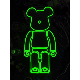 Đèn led Neon trang trí hình Bearbrick | Đèn neon trang trí phòng ngủ, treo tường