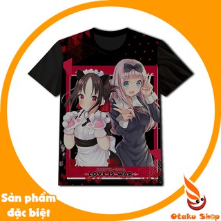 Áo phong teen , Áo thun đen in hình Anime Kaguya-sama: Love Is War. Áo Unisex phù hợp cho Nam Nữ