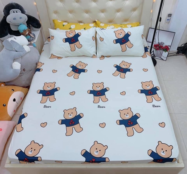 Bộ Ga Gối Cotton Poly Hàn Quốc - Được Chọn Mẫu