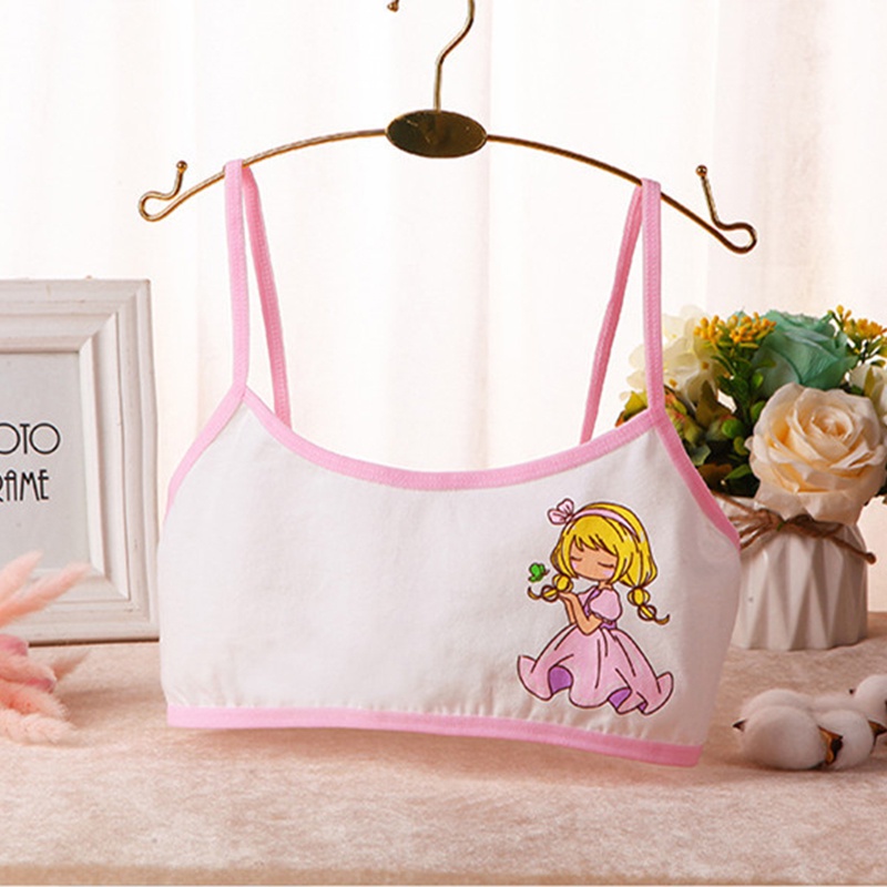 Áo Lót Hai Dây Chất Liệu cotton Dành Cho Bé Gái 8-15 Tuổi