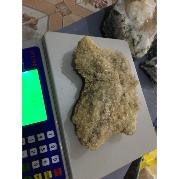 500gr Raw Clear White Quartz Crystal Cụm Đá Mầm Trắng