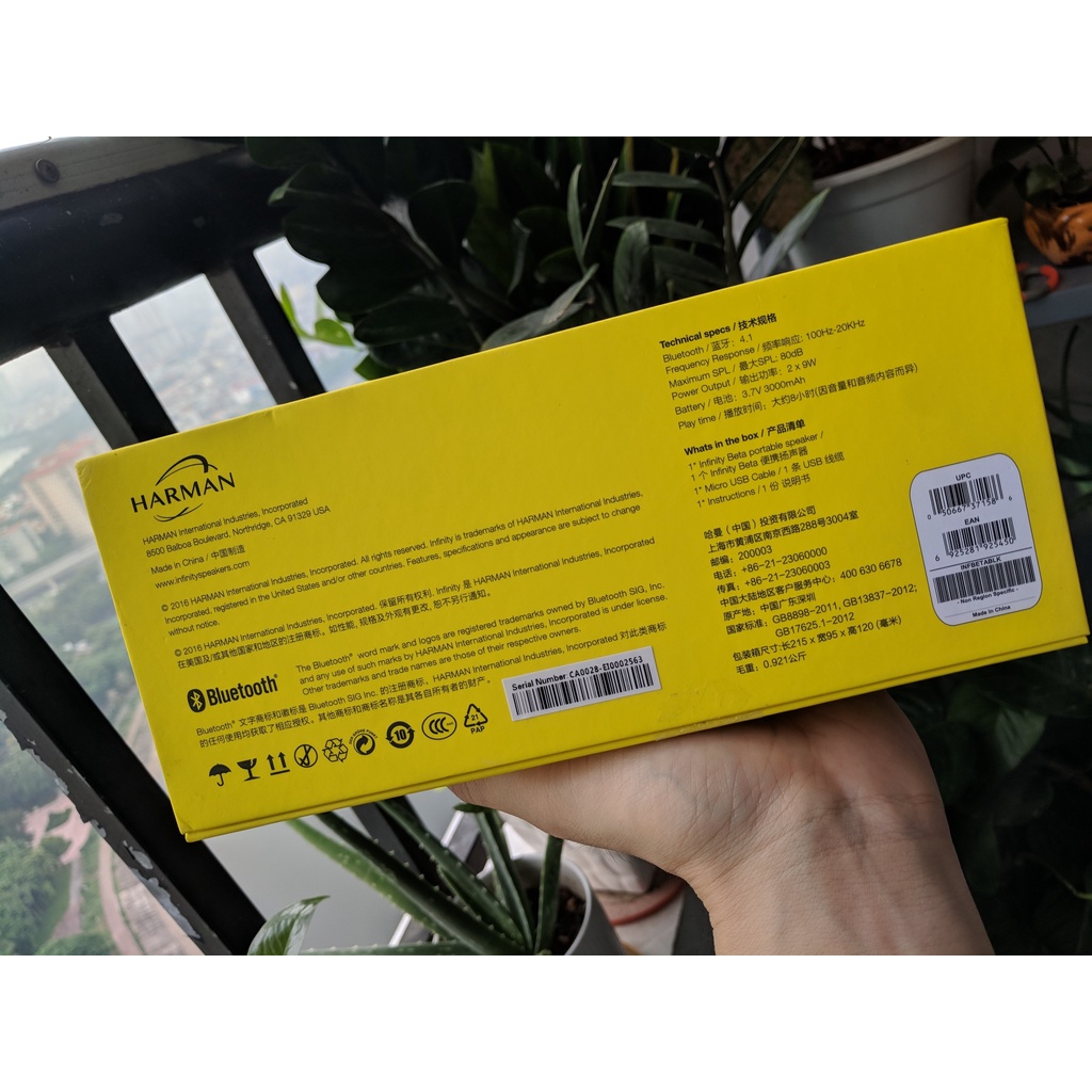 Loa bluetooth Harman Infinity Beta chính hãng mới nguyên hộp 100%