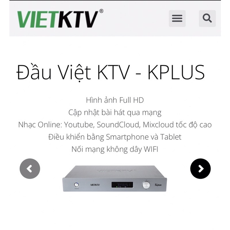 Bộ nâng cấp đầu karaoke vietktv Kplus main 083 Vietktv chính hãng bảo hành 12 tháng hát online youtube cực nhanh giá tốt