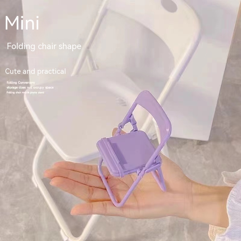 Giá Đỡ Điện Thoại/Máy Tính Bảng Mini Gấp Gọn Để Bàn Màu Kẹo Dễ Thương