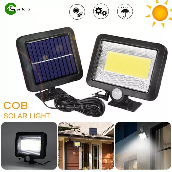 Đèn Led 3 Chế Độ Chiếu Sáng Sử Dụng Năng Lượng Mặt Trời