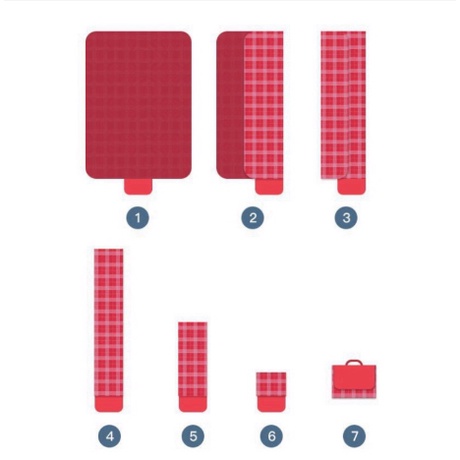 Thảm du lịch gấp gọn chống thấm nước