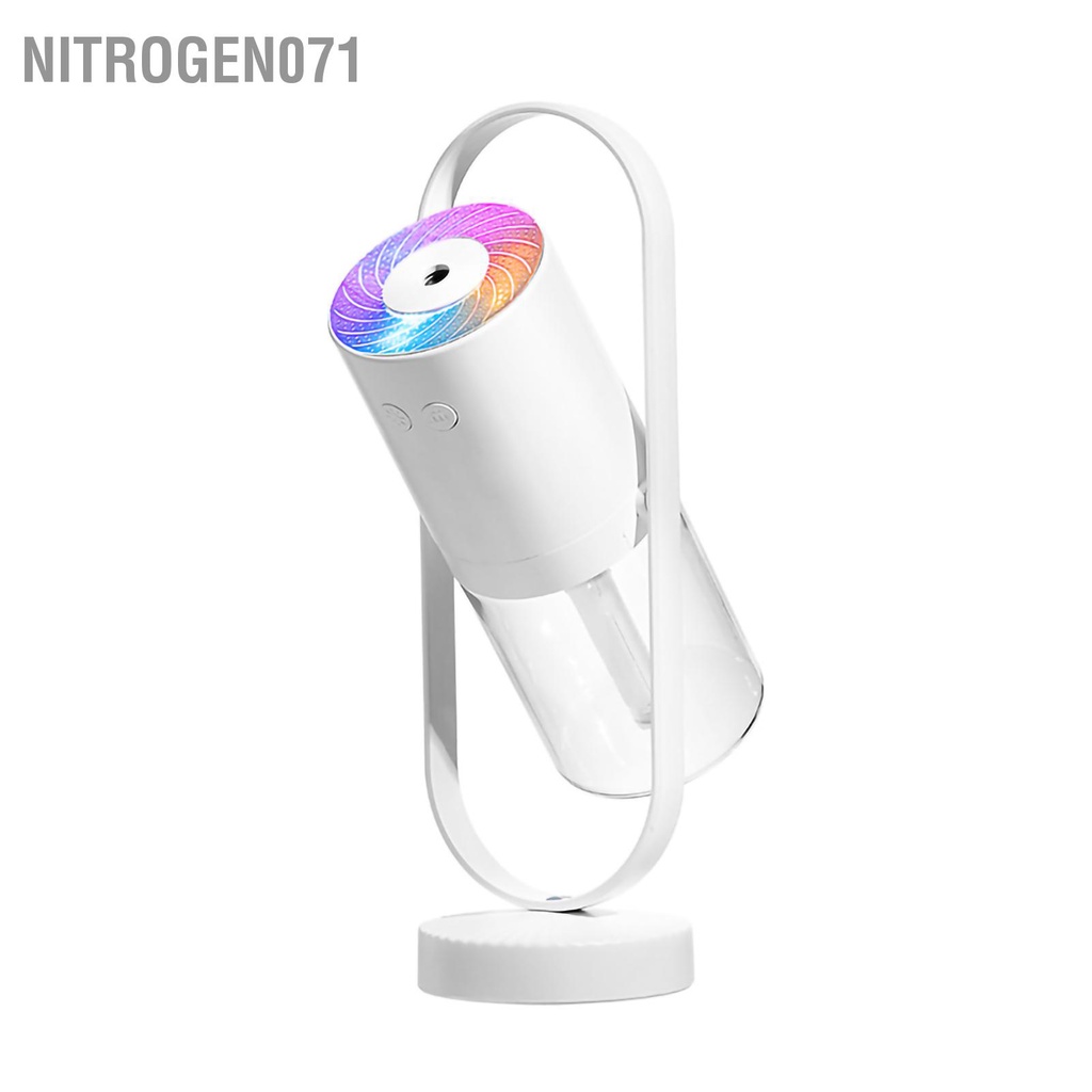 Nitrogen071 Nitrogen071 Máy tạo độ ẩm không dây 360 Phun sương mịn có ồn thấp Sạc qua USB với đèn chiếu cho văn phòng ô tô tại nhà