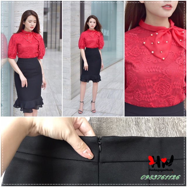 VÁY BÚT CHÌ CHÂN BÈO ĐUÔI CÁ [FREE SHIP - VIDEO - ẢNH THẬT] | BigBuy360 - bigbuy360.vn