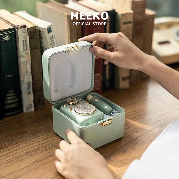Loa bluetooth hát Karaoke kèm mic hát 7 chế độ phòng thu cao cấp Fairy Divoom MEEKO