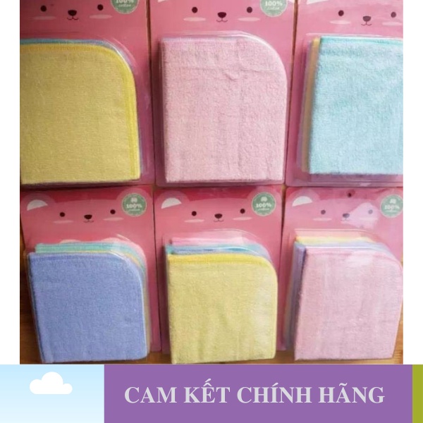 Khăn sữa sợi tre Aiko Khăn sữa xuất Nhật Aiko in hình cao cấp Hộp 5/8/10 Cái