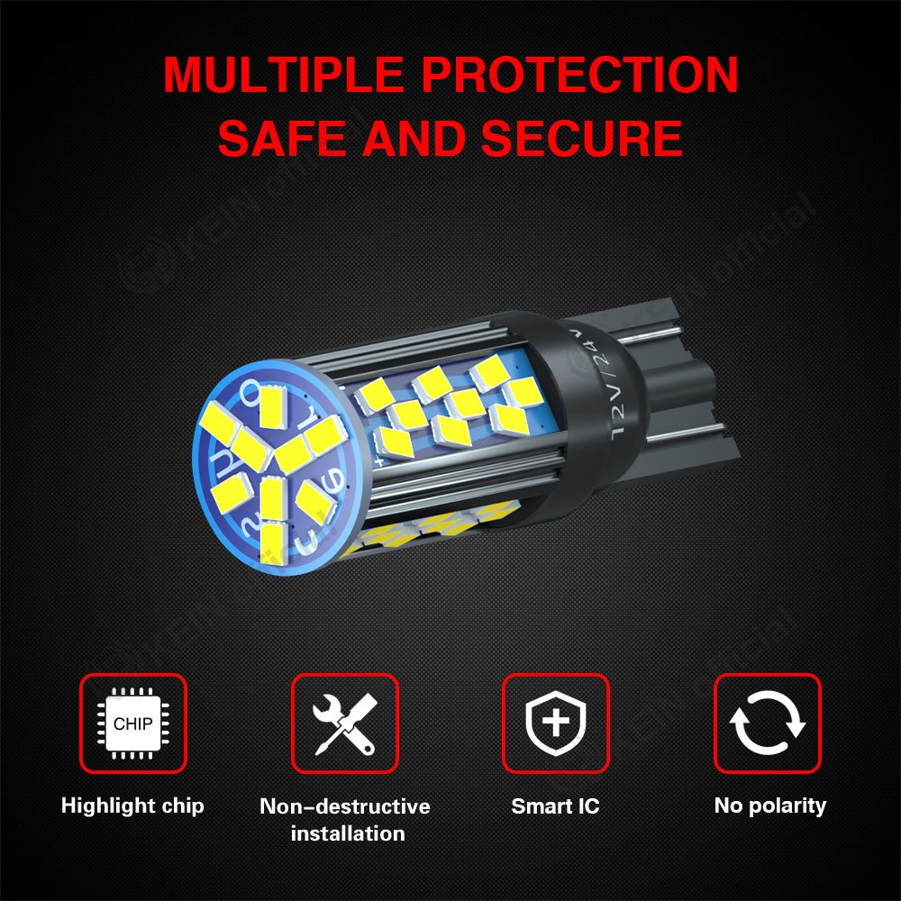 Đèn Led Tín Hiệu 45SMD T10 Led W5W 194 168 501 Gắn Cửa Xe Hơi Xe Máy