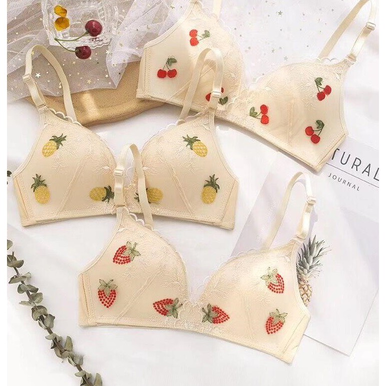 Áo ngực su đúc không gọng đệm mỏng pha ren, áo lót thêu cực quyến rũ AR//56