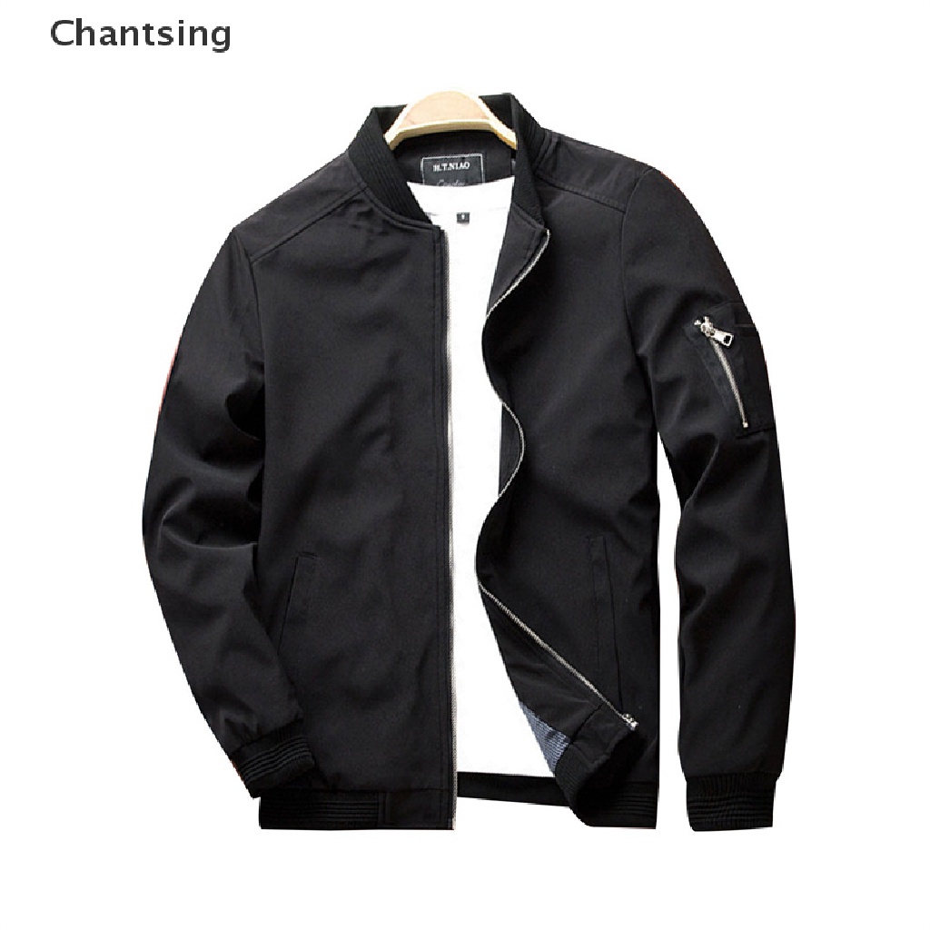 Chantsing Spring Men's Bomber Zipper Jacket Casual Streetwear Hip Hop Slim Fit Pilot Coat Clothing Plus Size Hope you can enjoy your shopping