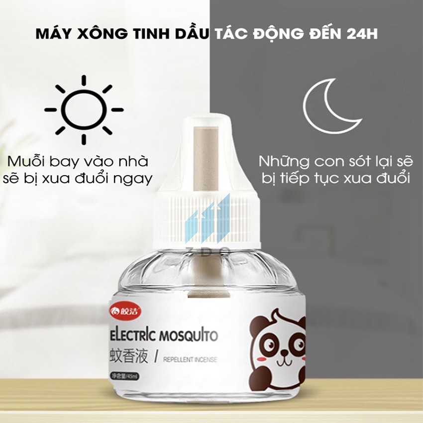 Máy xông tinh dầu đuổi muỗi tinh dầu CHIẾT XUẤT HỮU CƠ dung tích 45ml  3DO