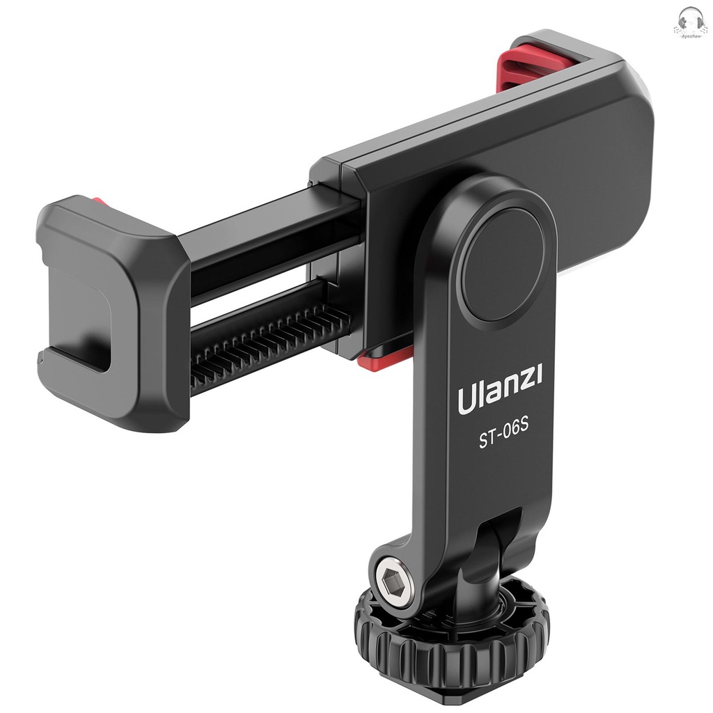 Giá đỡ điện thoại Ulanzi st-06s xoay 360 độ có ngàm kép đa năng hỗ trợ quay video / chụp ảnh / quay Vlog