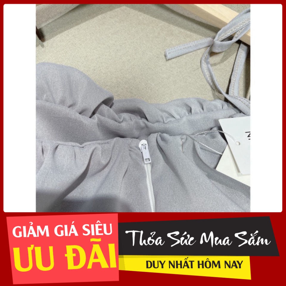 Áo Trễ Vai 3 Tầng Chất Voan Tơ Mix Quần Đũi Ngắn Siêu Xinh - Sỉ Ngọc Tâm