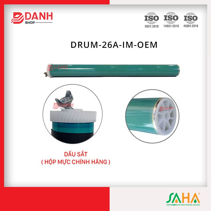 Cây Drum  loại tốt dùng cho hộp mực 26A, Canon 052, HP M402d-M402n-M420dw-M426, Canon LBP 214dw/215d/MF426dw