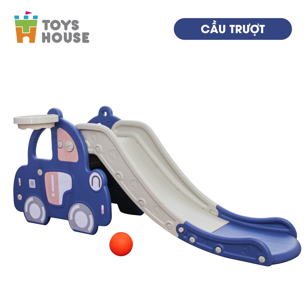 Cầu trượt kèm Khung bóng rổ cho bé Toys House WM21B061, hàng chính hãng cao cấp