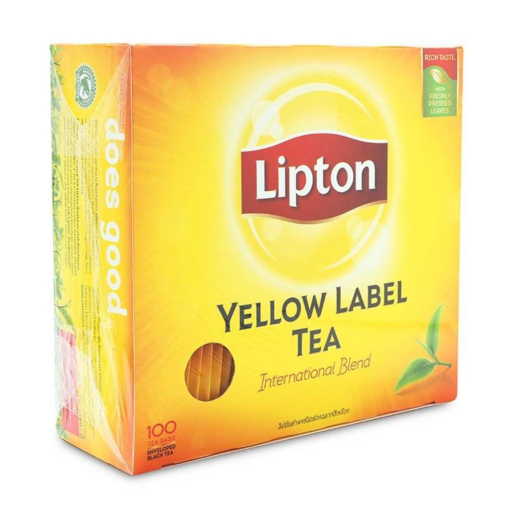 [CHÍNH HÃNG] Trà Túi Lọc Lipton Yellow Label Tea Hộp 200g (2g x 100 túi)