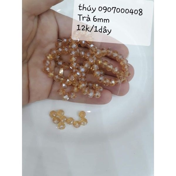 Pha lê bánh cam 6mm