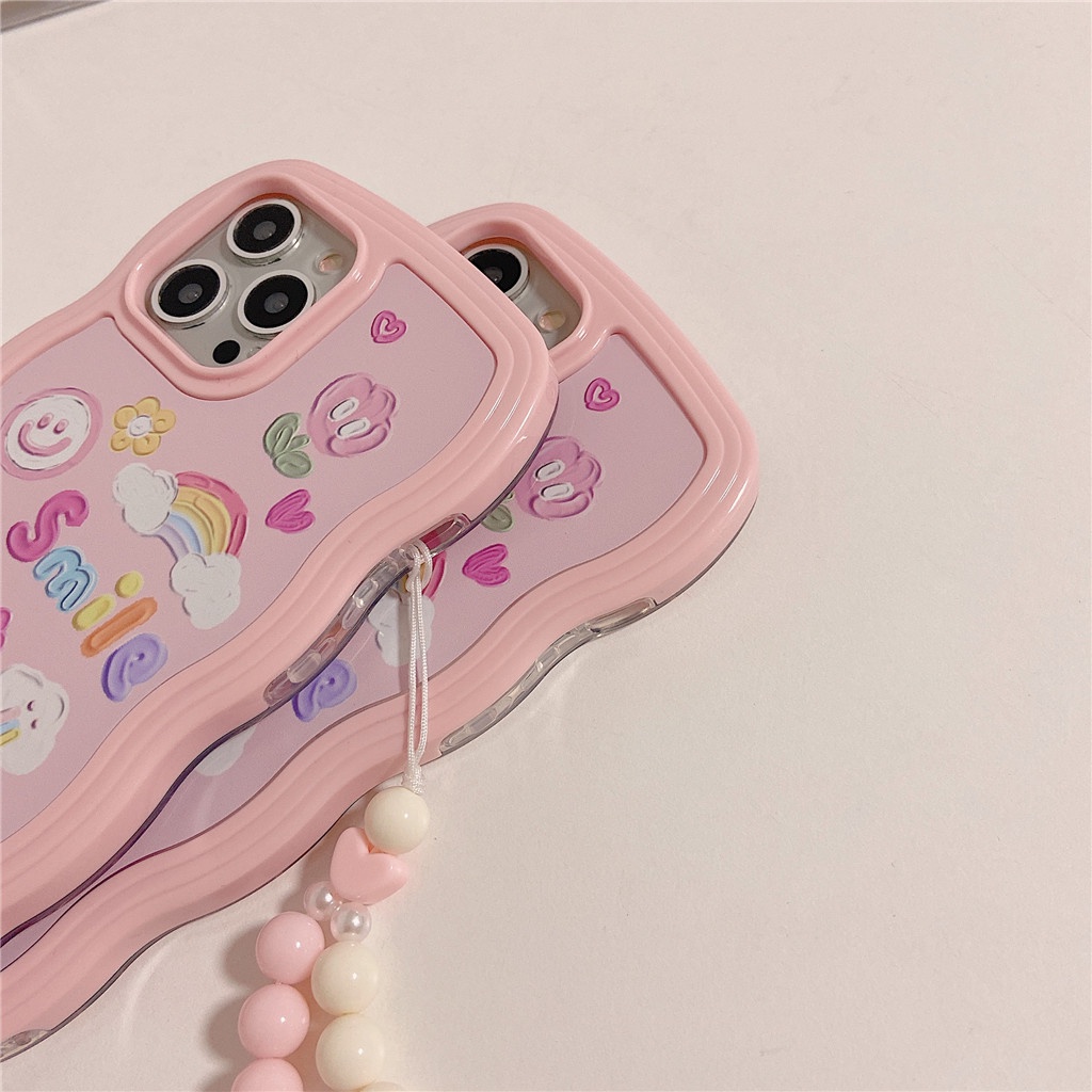 Ốp Điện Thoại Họa Tiết Cô Gái Cầu Vồng Dễ Thương Cho iPhone 13 12 11 X Xr Xs Pro Max SNSL9