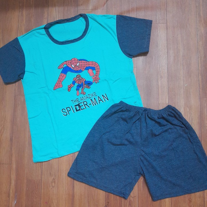 [A106 - Siêu Rẻ, Mát] Bộ Cộc Tay Nam Chất Cotton Mềm Mát Size 25-35kg (Ảnh Tự Chụp Video Tự Quay)