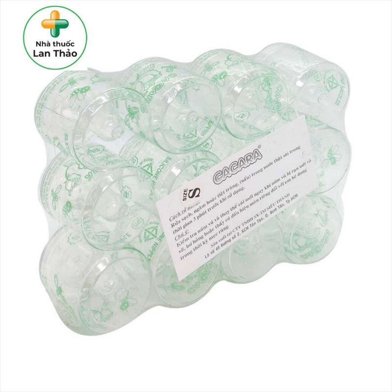 [lốc 12 cái] NÚM VÚ LY CACARA ĐỦ SIZE