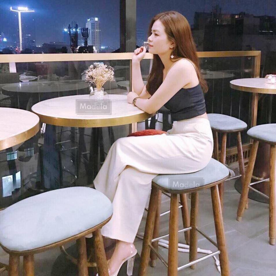 [Quần ống rộng nữ] [Quần suông nữ] [Quần ống loe nữ lưng cao] Quần ống suông nữ lưng cao KHÓA TRƯỚC CÓ CÚC