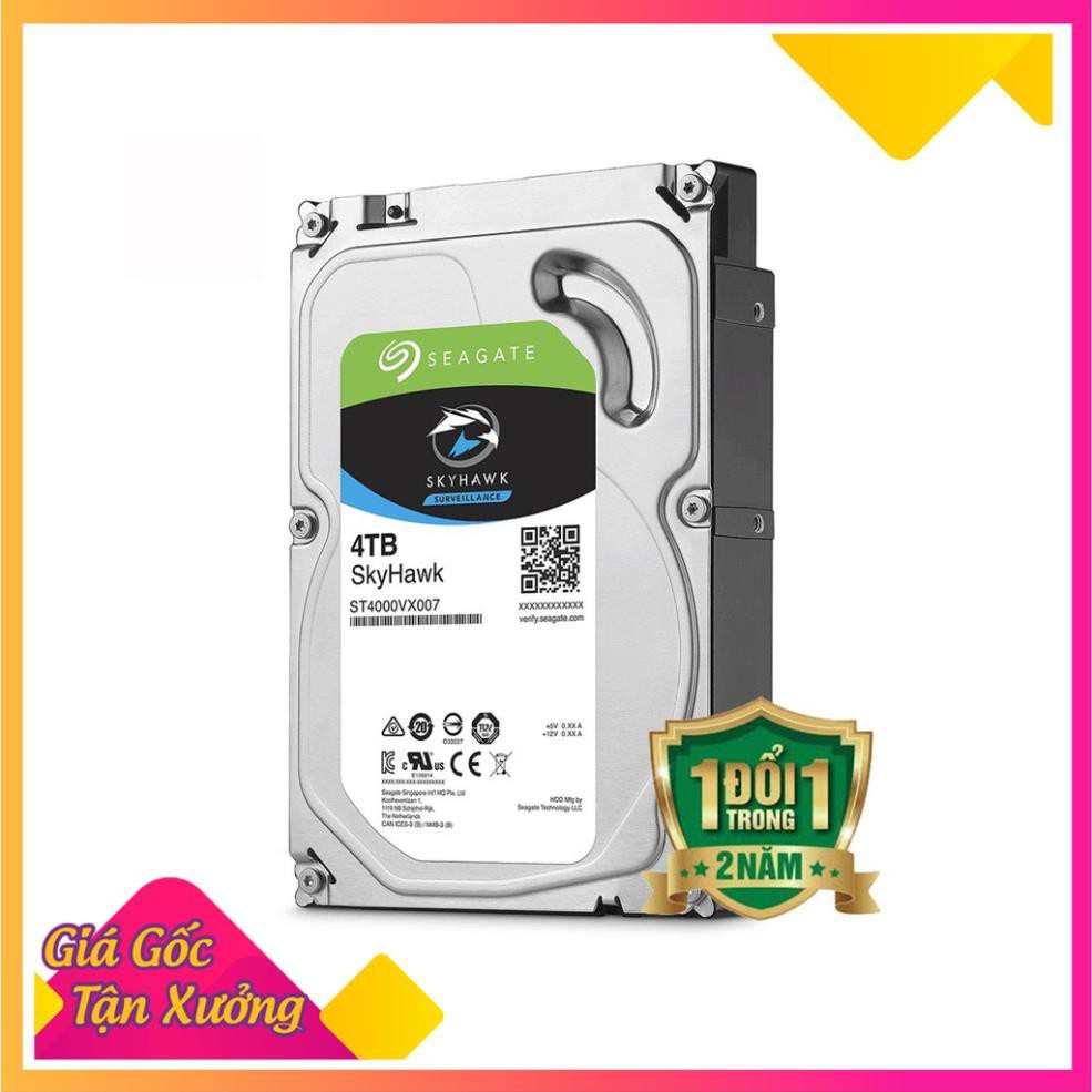 Ổ Cứng HDD SEAGATE 4TB SKYHAWK - CHUYÊN DÙNG CAMERA I 24 Tháng BH