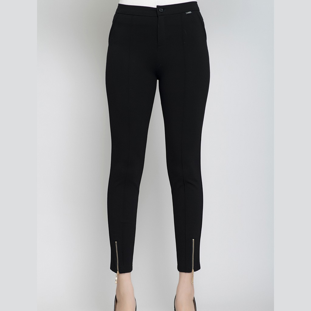 [Mã WABRLAMER giảm 15% tối đa 66k đơn 150k] Quần tregging khóa đồng LAMER L64G17T059 (Đen)