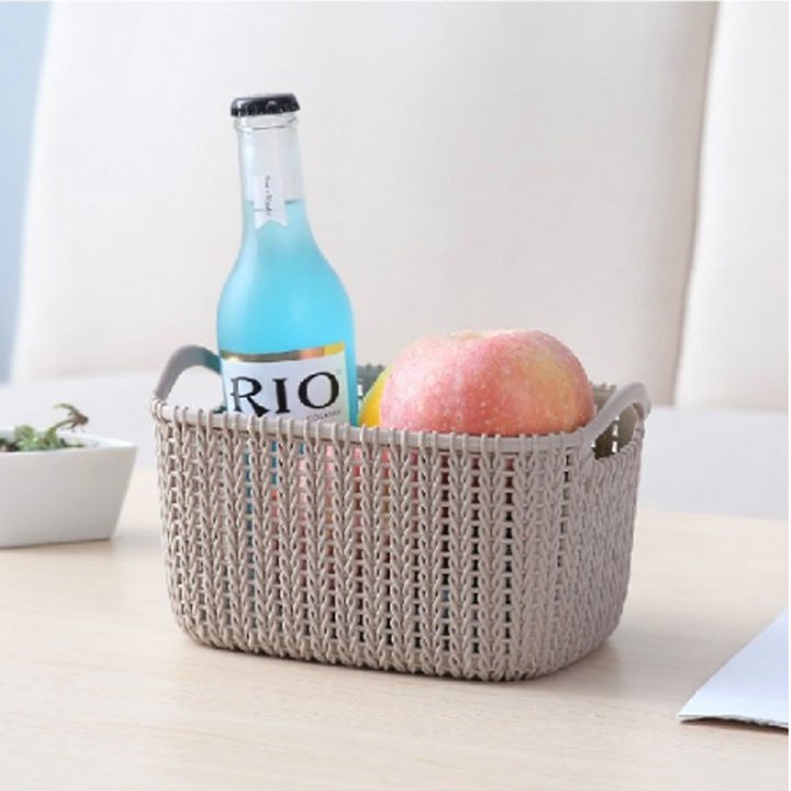 Giỏ Nhựa Giả Mây Việt Nhật | BigBuy360 - bigbuy360.vn
