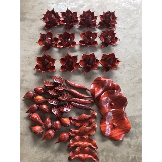 Hoa sen gỗ hương 22 cành