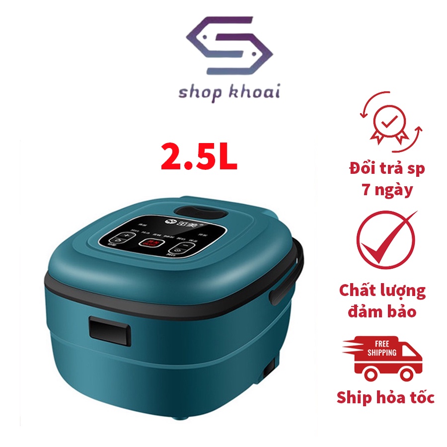 Nồi cơm điện đa năng - Nồi cơm điện 2.5L cho gia đình 2 đến 3 người, Nấu chín nhanh, Tiết kiệm điện - Bảo hành 1 năm