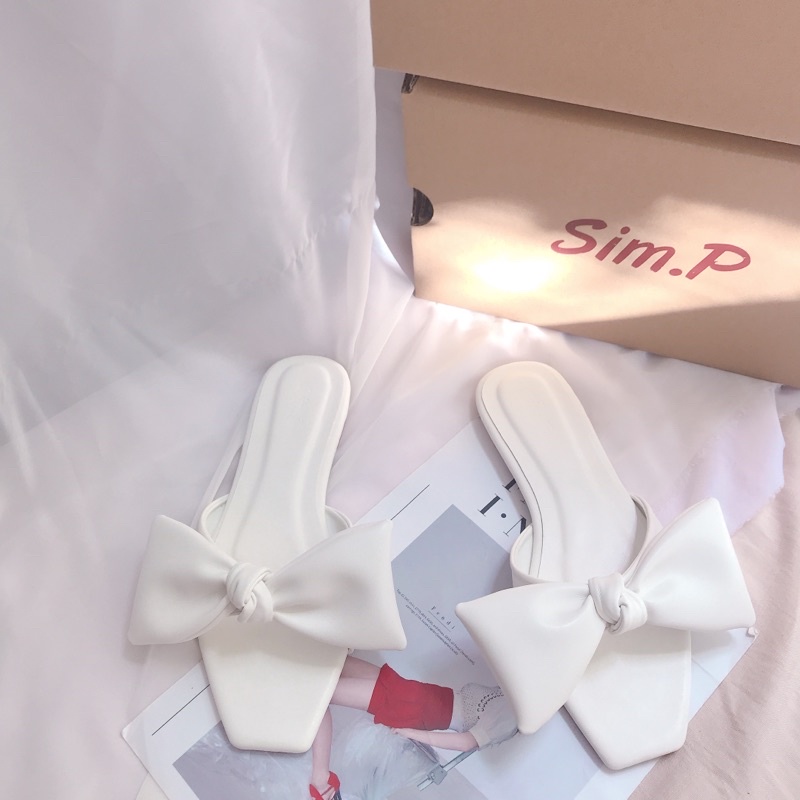 Dép nữ simpshoes quai nơ xòe to - LISA