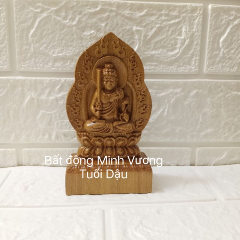 Tượng phật bản mệnh theo tuổi bằng gỗ thơm  để xe ô tô