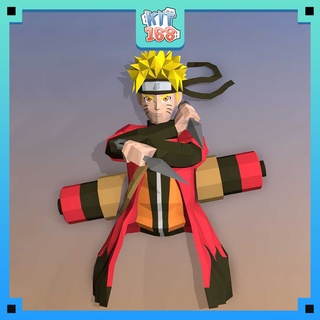 Mô hình giấy Anime Game Naruto gắn tường