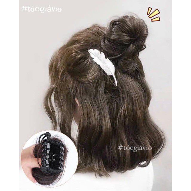 Tóc giả búi mini ❤️❤️ FREESHIP ❤️ búi mini dạng kẹp