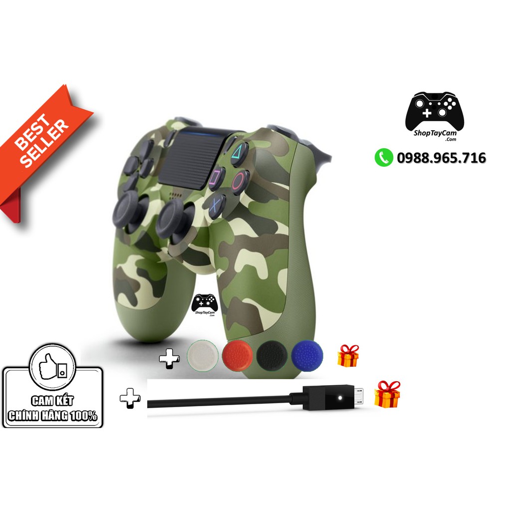 Mua Tay Cầm Sony DualShock 4 PS4 Chĩnh Hãng Màu Rằn Ri Green Camo + Cáp ...