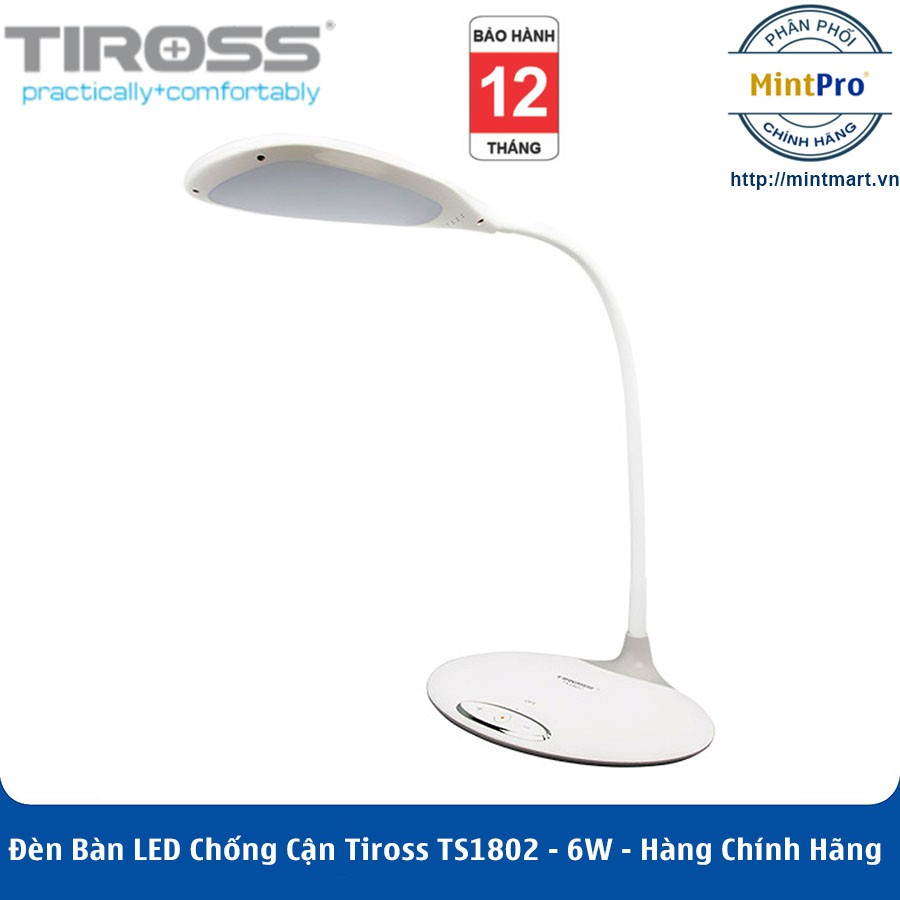 Đèn Bàn LED Chống Cận Tiross TS1802 – 6W – Hàng Chính Hãng