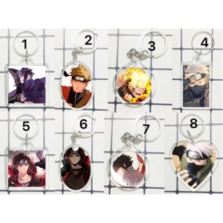 móc khóa anime naruto mica trong in 2 mặt ảnh khác nhau